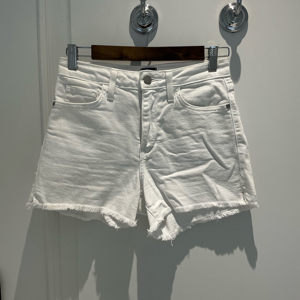 Just Black - White Denim Shorts